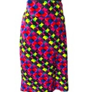 LulaRoe  Multicolor Casse Skirt